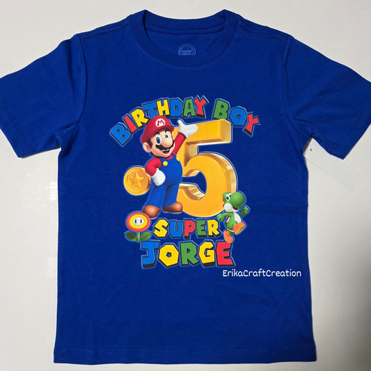 T-shirt BirthdayBoy (Mario)